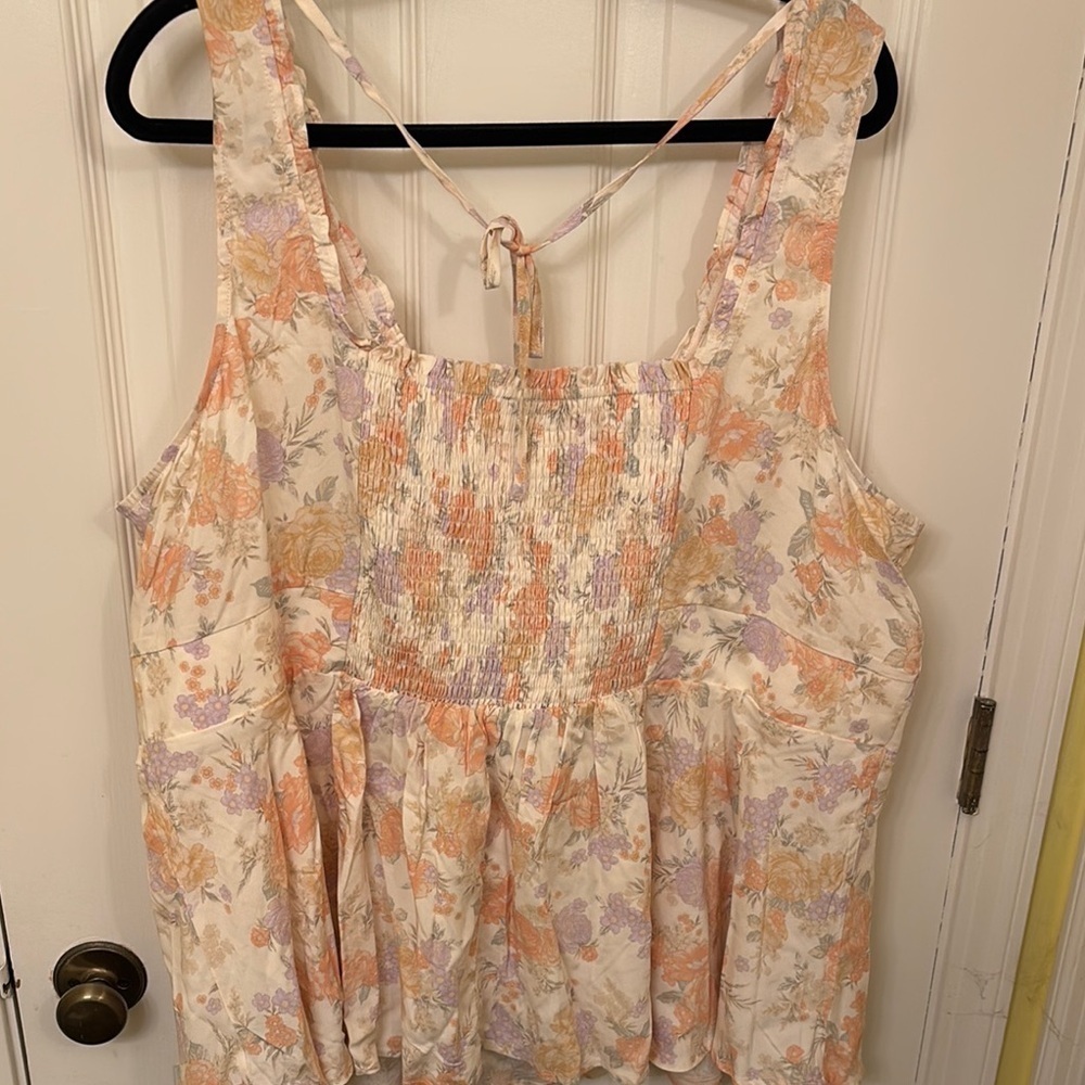 Torrid Babydoll Challis Corset Sleeveless Top NWT Size 3 - Picture 7 of 14